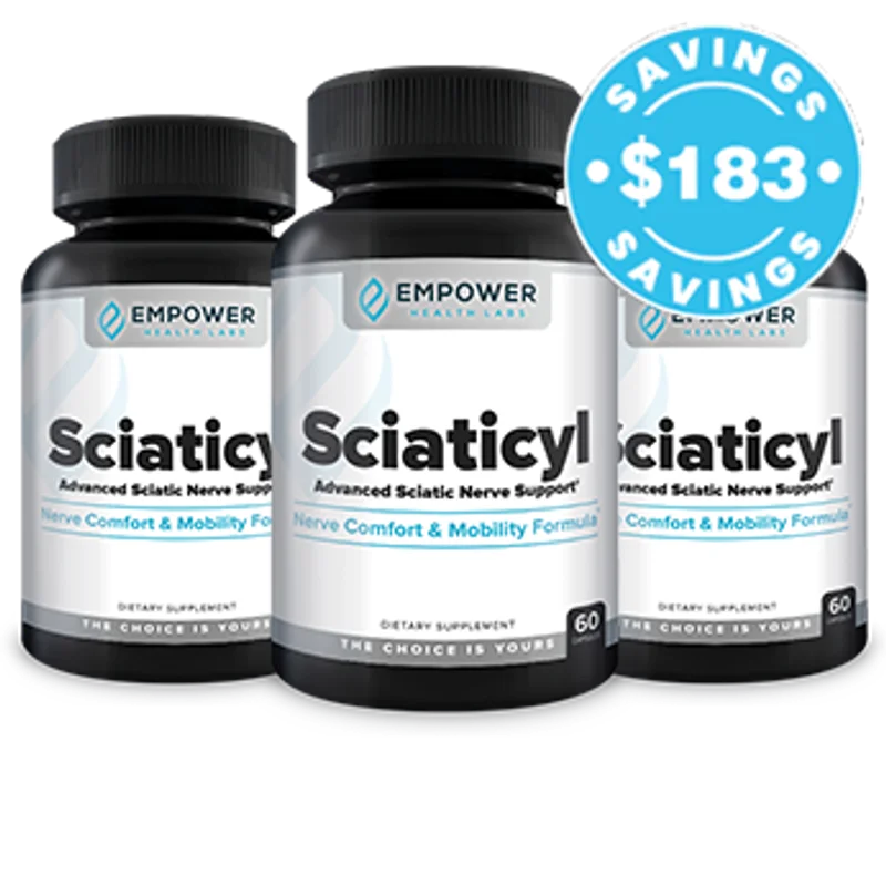 Sciaticyl Natural Joint & Mobility Formula — 3 Bottle / 90 Day Pack