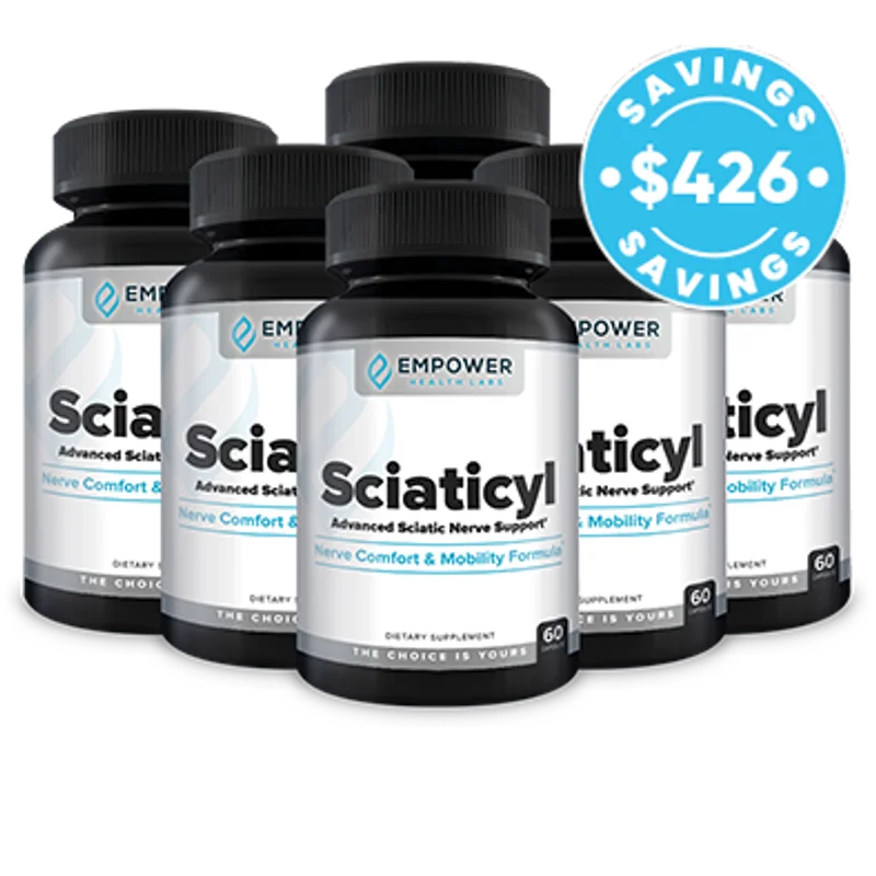 Sciaticyl Natural Joint & Mobility Formula — 6 Bottle / 180 Day Pack